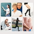 thumbnail image 2 of Compression Pantyhose Stockings for Women Men, 20-30 mmHg Medical Graduated Support Opaque Closed Toe Hose Tights for Swelling, Edema Varicose Veins Waist High Compression Stockings, 2 of 8