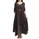 thumbnail image 1 of Vestido largo flojo ocasional de las nuevas mujeres de la manera Vestido largo sólido de Boho de Romacci Vestido, 1 of 7