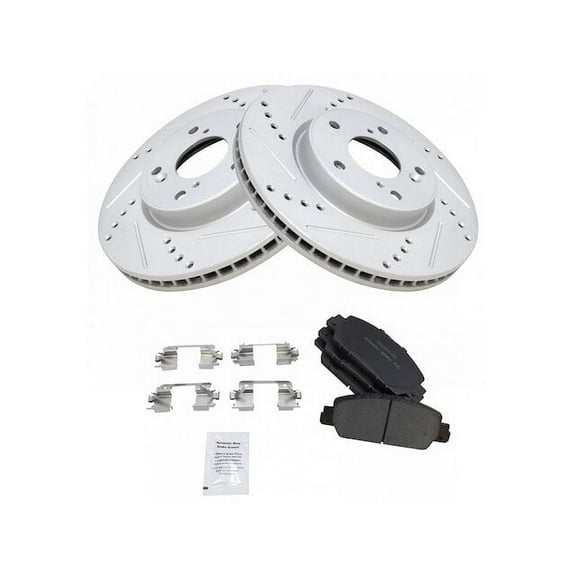 Front Brake Pad and Rotor Kit - Compatible with 2013 - 2018 Honda Accord 2014 2015 2016 2017