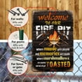 thumbnail image 4 of Welcome to Our Fire Pit Funny Camper/ Camping Metal Tin Signs Vintage Patio Back Yard Decorations Gifts 8 X 12 Inch Indoor/Outside Accessories, 4 of 7