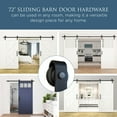 thumbnail image 3 of 928 72" 2 piece Classic Interior Barn Door Kit - Matte Black, 3 of 7