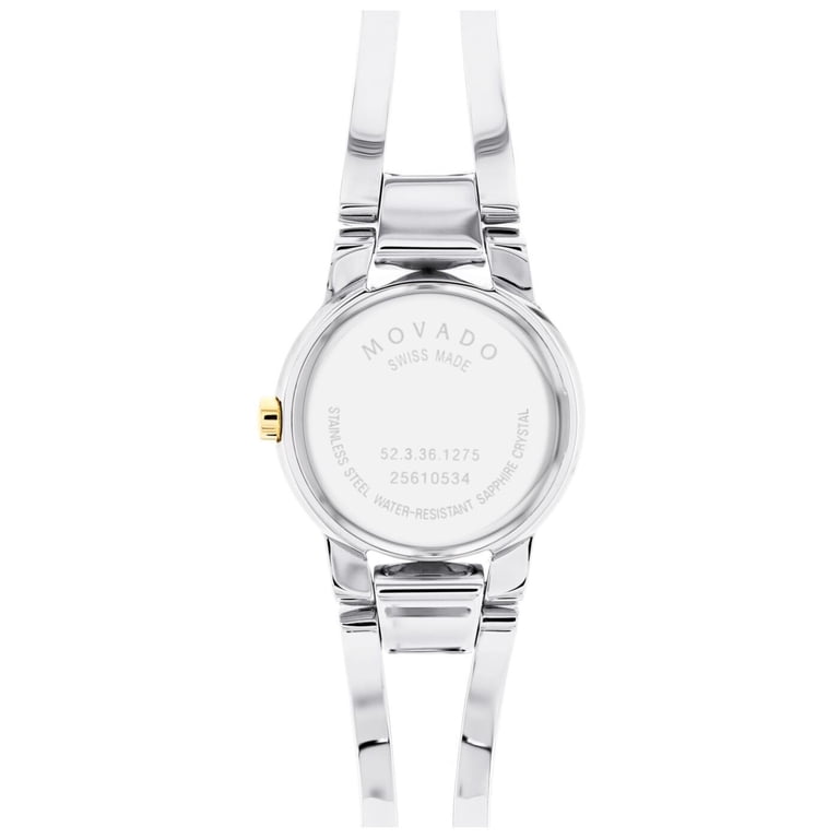 Movado Ladies Silver Tone Dial Bangle Bracelet Watch with two extra links Ladies main image 3