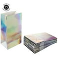 thumbnail image 4 of Koyal Wholesale Iridescent Party Treat Bags, 25 Pack 4.5 x 8.5 Holographic Silver Foil Party Bags, 4 of 4