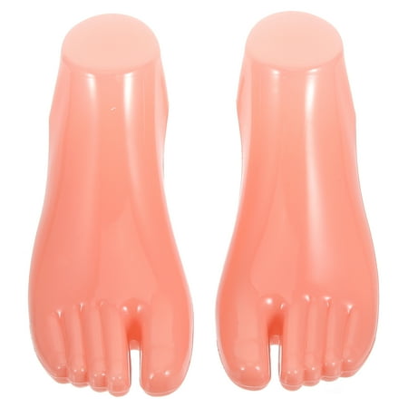 

1 Pair of Female Shoes Filler Display Model Mannequin Foot Model Plastic Socks Shoes Support