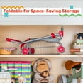 thumbnail image 4 of Hey Play Kids Shopping Cart with Pivoting Front Wheels and Fold-Up Design, 4 of 9