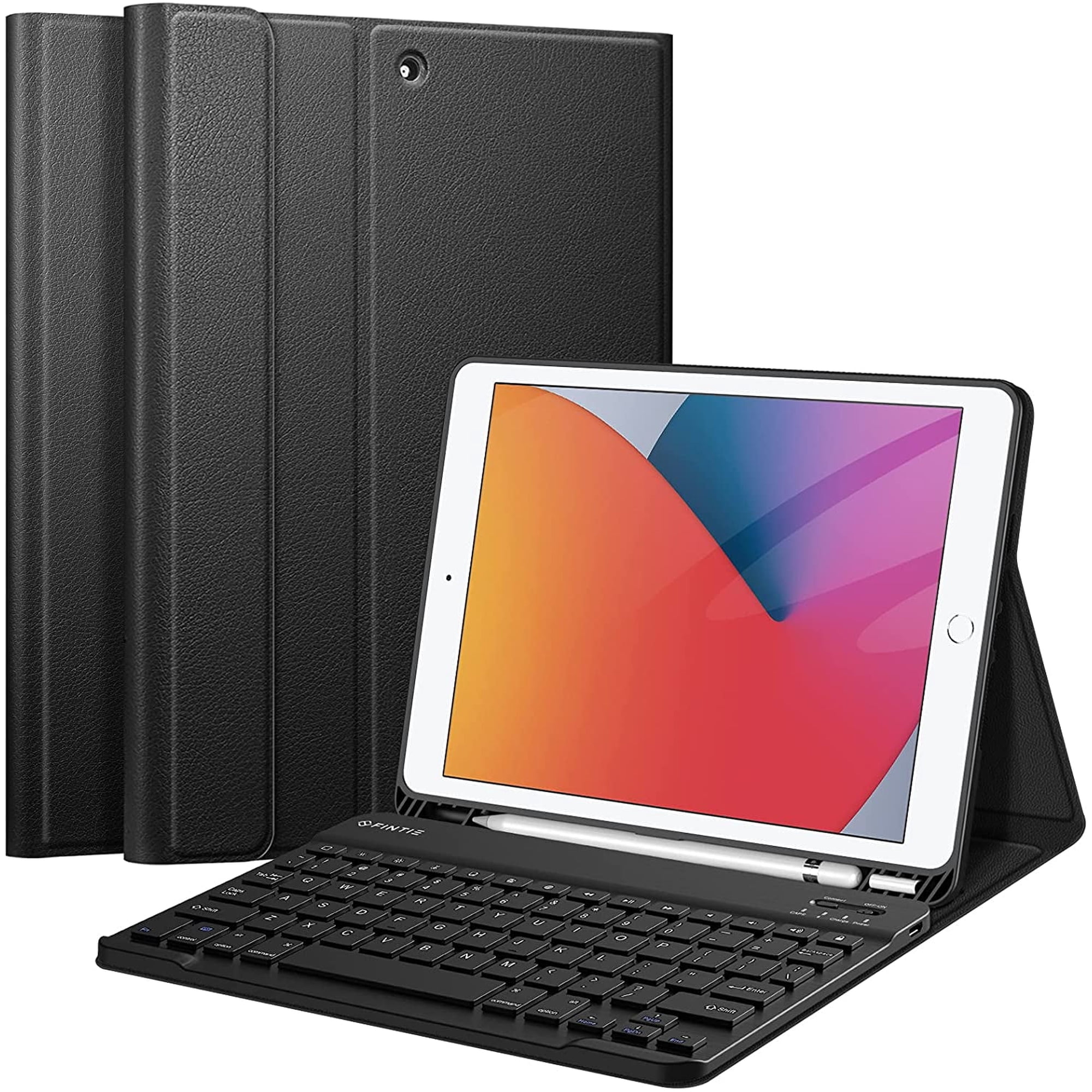 Fintie Keyboard Case for iPad 9th/8th/7th Generation (2021/2020/2019) 10.2 Inch, Detachable Keyboard and Soft TPU Stand Cover with Built-in Pencil Holder