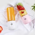 thumbnail image 1 of Portable Blenders, Personal Size, Usb Rechargeable Smoothie Maker, Plastic Cup, Home Use,for Couples,YISHFHP,Pink, 1 of 8