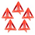 thumbnail image 1 of AURARMLET 5 Pcs Panneaux d'Urgence Réfléchissants Rouges pour Voiture avec Design de Trépied Pliable Stable, 1 of 8
