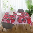 thumbnail image 3 of Yayeee Tablecloths 60" x 120" Rectangle Wrinkle Resistant Party Table Cover, Sweet Strawberry, 3 of 8