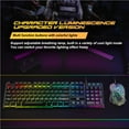 thumbnail image 2 of Youkk RGB Gaming Keyboard and Mouse USB Wired LED Backlight Gaming Mouse Keyboard and Mouse Pad for Laptop PC Computer Gaming and Work White, 2 of 6