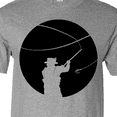 thumbnail image 4 of Inktastic Fly Fishing silhouette T-Shirt, 4 of 5