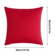 thumbnail image 3 of Outdoor Waterproof Pillow Cover, Modern Solid Color Cushion & Backrest Protector, Weather - Resistant & Easy - Clean Fabric, 19.7" x 19.7", QFL, 3 of 7