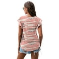 thumbnail image 4 of JWD Summer Ruffle Short Sleeve Knit Tunic Tops Shirts Tank Tee Blouse For Women, 4 of 6