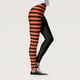 thumbnail image 4 of MKLEKYY Leggings para mujer, pantalones de yoga con rayas huecas para mujer, leggings elásticos con estampado de rayas negras y naranjas, pantalones deportivos altos para mujer, 4 of 4