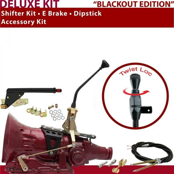 American Shifter 4L60E Shifter Kit 10 in. E Brake Cable Dipstick for D7A78