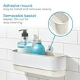 thumbnail image 3 of iDesign Adhesive Shower Basket - Orleans Collection - Coconut/White, 3 of 13