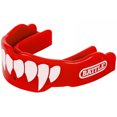 thumbnail image 3 of Battle Sports Protège-Dents Adulte Lot de 2 avec Sangles -Rouge/blanc, 3 of 4