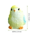 thumbnail image 3 of Landscape Bird Decorative Miniature Birds Resin Figure Easter Figurine Plant Accessories, 3 of 6