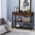 thumbnail image 2 of Credenza de Recibidor, Mesa de Entrada con Cajon y 3 Repisa, Estante Organizador de Recibidor Modernas, Credenzas Decorativa para Sala, Recámara, Comedor, 2 of 4