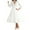 White, variant on Lovskoo Christmas Dresses for Women Long Sleeve V Neck Furry Dress A-Line Cocktail Holiday Party Flare Dress Red