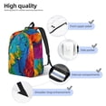 thumbnail image 3 of Disketp Vibrant Parrot Splash Art Mochila de Lona Estampada, Mochila Escolar de Viaje Ligera para Estudiantes y Portátil-Medium, 3 of 5
