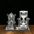 thumbnail image 5 of Vintage Hourglass Decor under $5! Kadlawus Vintage Hourglass Windmill Decor, Metal Tabletop Ornament with Rotating Timer, Desktop Shelf Mantel Decoration, Nostalgic Home Office Centerpiece, 5 of 8