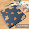 thumbnail image 4 of FORMRS 3 Ring Photo Album 4"x6" Self Adhesive Large Capacity PU Leather Cover, Blue Capybaras, 4 of 8