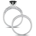 thumbnail image 4 of Everly Women's Diamond 10k White Gold Bridal Set, 4 of 6