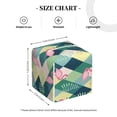 thumbnail image 4 of Tissue Flamingo Box Cover Holder, Square by Xecao - Leather Decorative Organizer for Tabletop, Bathroom, Car, Office, 4 of 8