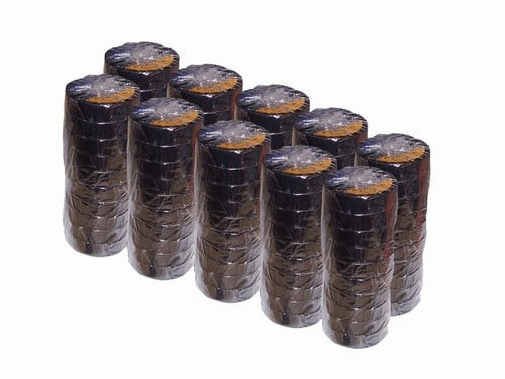 Black Electrical Tape 3/4 X 66 Ft Roll 7 Mil (100 Roll/Case)