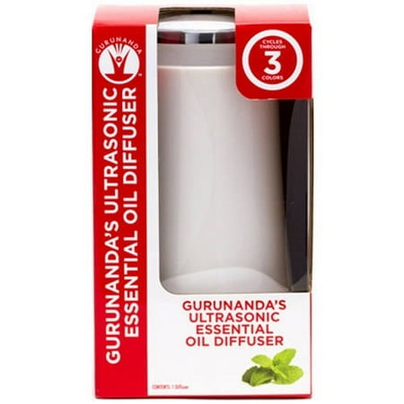 Gurunanda Ultrasonic Essential Oil Diffuser for Aromatherapy with Mood Changing Lights