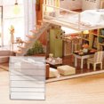 thumbnail image 2 of FRCOLOR Modèle Miniature Mini Meuble Acrylique Bibliothèque Modèle Transparent Armoire Miniature Accessoire Maison, 3.74"X3.15"X1.06 Pouces, 2 of 5