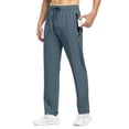 thumbnail image 2 of Pantalones TBMPOY para hombre, viajes, senderismo, secado rápido, cortavientos, color azul XXL, 2 of 7