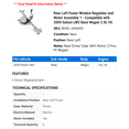 thumbnail image 2 of Rear Left Power Window Regulator and Motor Assembly 1 - Compatible with 2000 Saturn LW2 Base Wagon 3.0L V6, 2 of 2