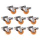 thumbnail image 1 of 8x Ruedas Giratorias Chips De Goma TPE Rueda Trolley Muebles Rueda Trolley Industrial Rueda shamjiam Ruedas de servicio pesado con freno, 1 of 8