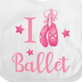 thumbnail image 4 of Inktastic I Love Ballet Girls Baby Bib, 4 of 4