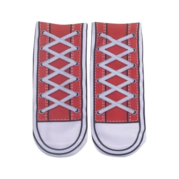 Virmaxy Flip Flop Socks Women's Men's Personalized Sweat Absorbent Low Top Ankle Short Socks Funny 3D Printed Cotton Socks