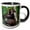 Black/White, variant on 3drose, Brown Red-fronted Lemur, Primate, Madagascar-af24 Ksc0090 - Kevin Schafer, 15oz Mug