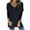 Black, variant on Meresysid Long Sleeve Shirts for Women's New Casual Solid Color Round Neck Long Sleeved Top With Irregular Hem T-shirt Black