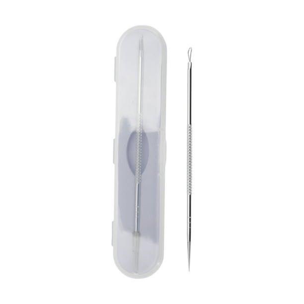 Extractor de espinillas elíptico conveniente Unique Bargains 5.51"x1.15" tono plateado 1 pieza