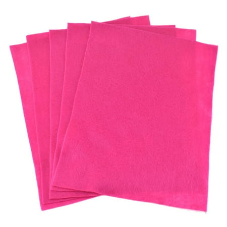 - Premium Craft Felt Sheets, 8-1/2-Inch x 11-Inch, 5-Count, Hot Pink
