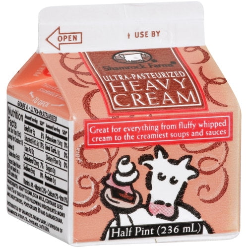 Shamrock Farms Heavy Cream Half Pint Walmart Com