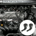 thumbnail image 2 of Conector rápido de línea de combustible de 5/16" ID para conector macho de 3/8" SAE hembra a barbado de 90 grados, accesorios de sellado de plástico gris, 2 piezas, 2 of 6