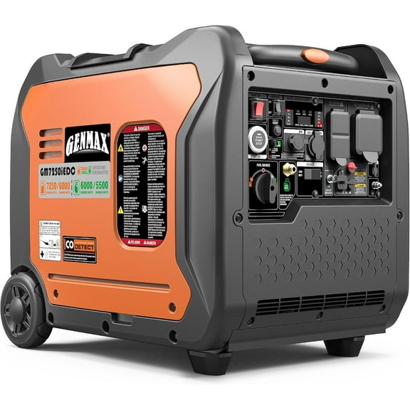 GENMAX Dual Fuel Portable Generator, 7250W Super Quiet with Parallel Capability, Remote/Electric Start, Ideal for Home backup power.EPA &CARB Compliant