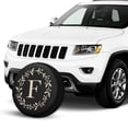 thumbnail image 2 of KAKALAD Classic monogram letter f Spare Tire Cover Weatherproof Universal Vehicle Accessories 17 Inch, 2 of 6