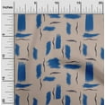 thumbnail image 2 of oneOone Cotton Silk Beige Fabric Abstract Dry Brush Stroke Fabric For Sewing Printed Craft Fabric By The Yard 42 Inch Wide, 2 of 5