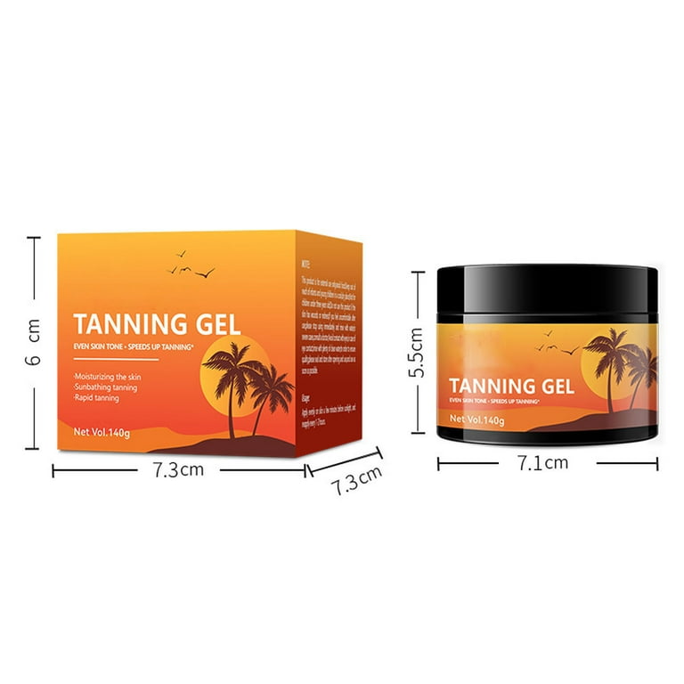 Glow Intensive Tanning Shimmer Gel - 2025 New Tanning Gel, Natural Intense Tanning Gel for Body, Darker Tan with Less Time in the Sun, for All Skin Tones 140g
