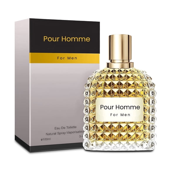 AFLUXE Valentine pour Homme Eau De Toilette Long Lasting Perfumes For Mens Mimosa Fragrance 3.4 Fl Oz Spray