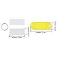 thumbnail image 3 of Uxcell 60x21mm Plastic Key Tags with Split Keyring Yellow 20 Count, 3 of 4