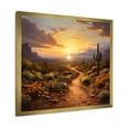 thumbnail image 2 of Designart "Mexican Desert Dreams Sunset Oasis II" People Framed Wall Art Decor - Global Yellow Mexican Art Bedroom Framed Canvas Wall Art, 2 of 6